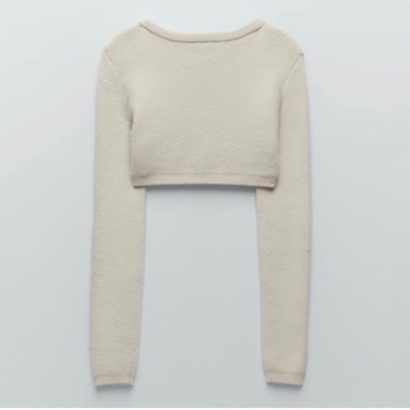 Zara Sweaters Zara 2 Piece Knit Arm Warmer Sweater Tube Top Poshmark